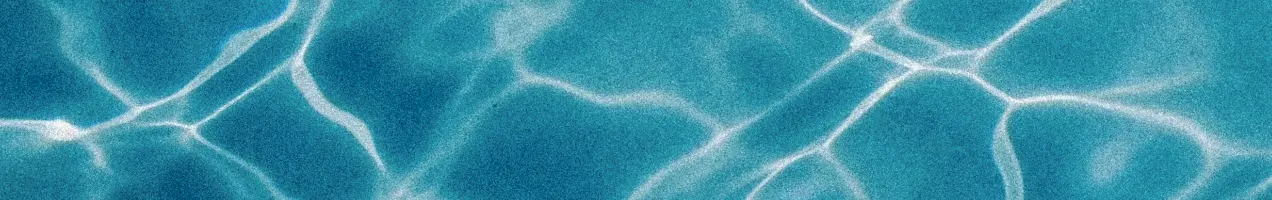 Wasserfarbe Becken in Karibikblau